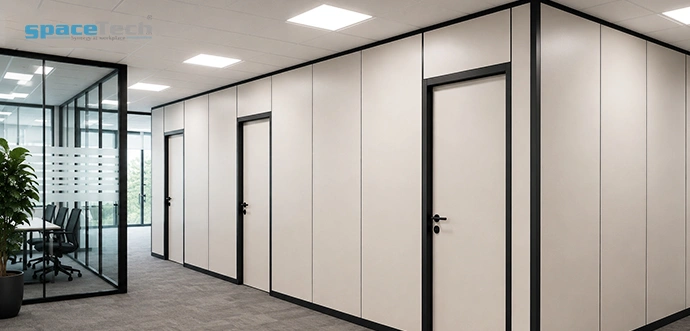 demountable solid partition